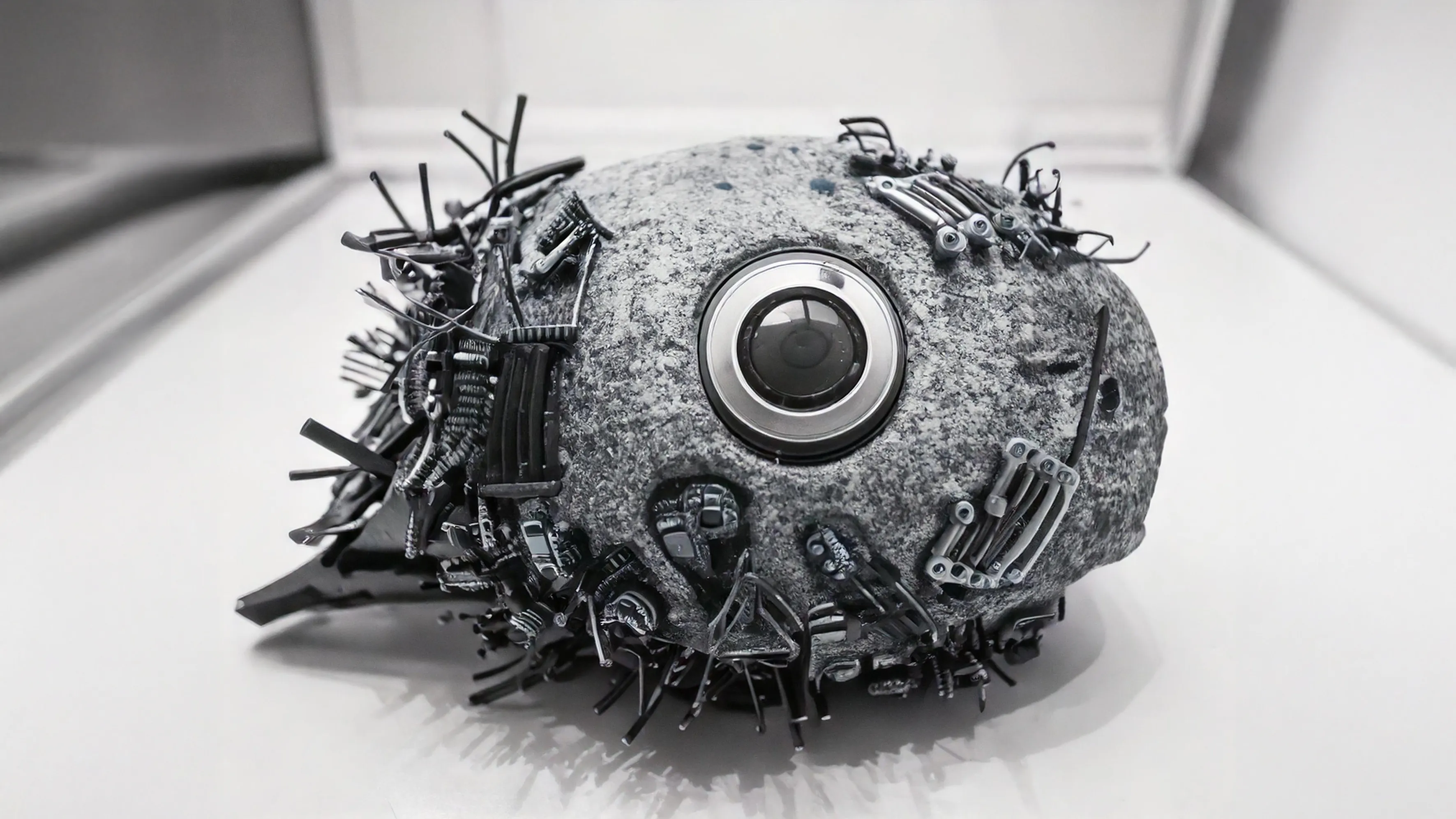 Stone-like robot artifact detail