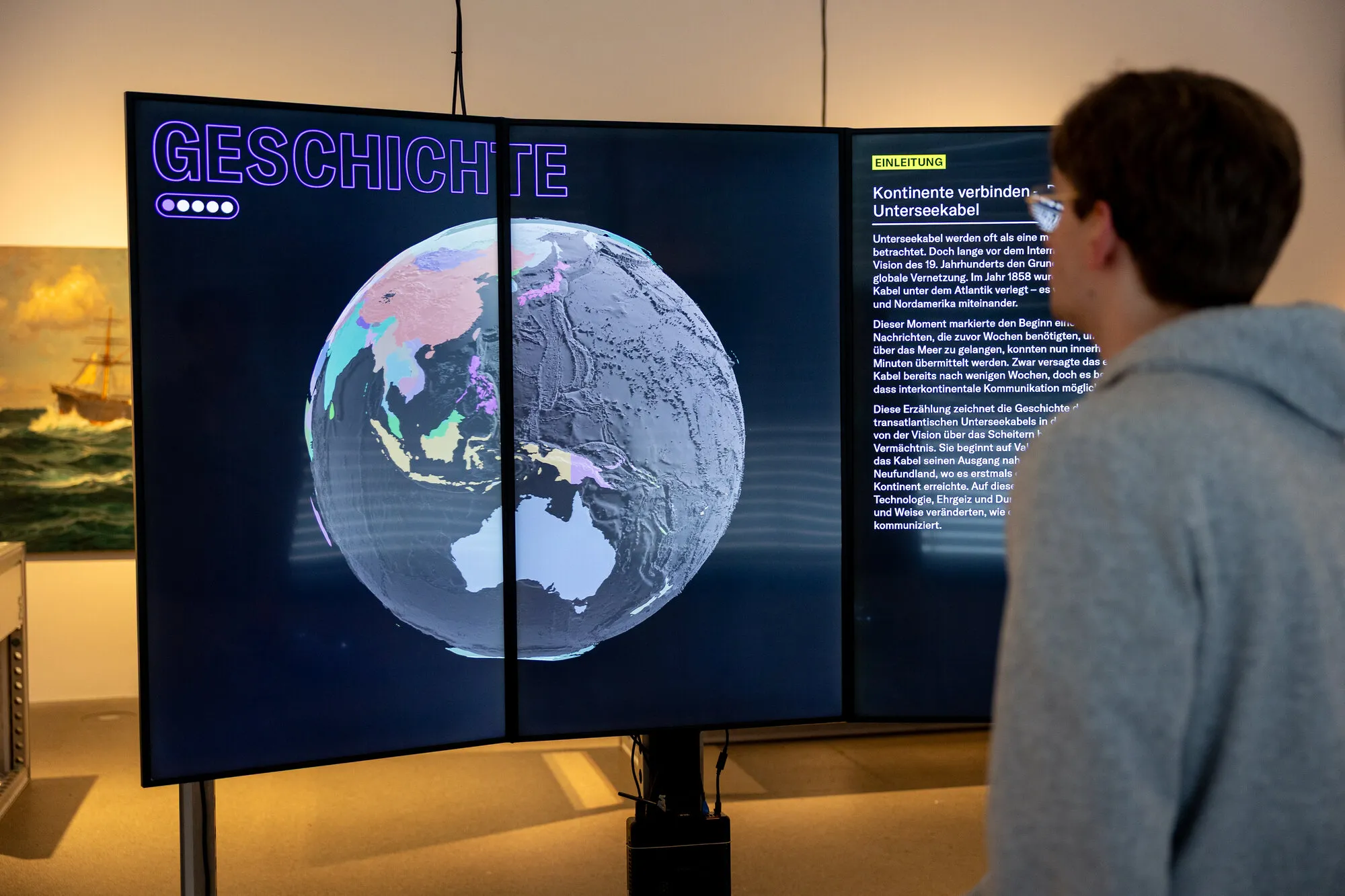 Cable Explorer projection mapping